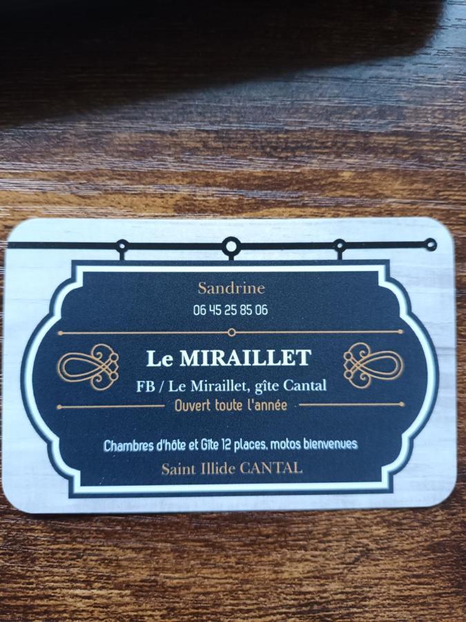 Le Miraillet, Chambre Hote Saint-Illide 외부 사진